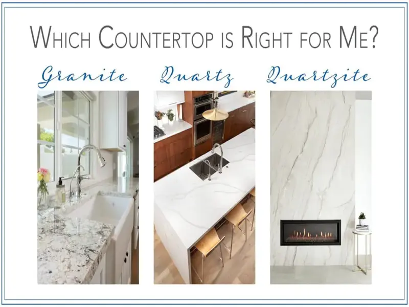 Comparative Analysis of Granite vs. Quartzite vs. Quartz: Why and What to Choose