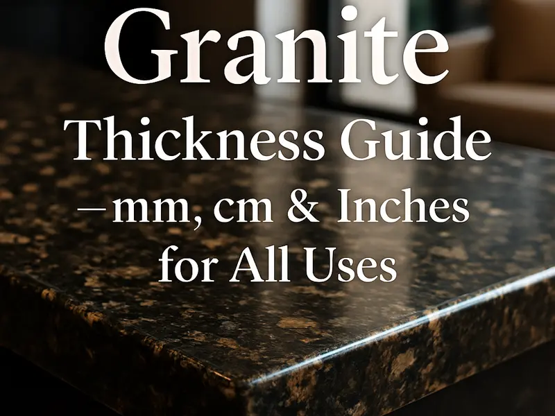 Granite Thickness Explained: Sizes in mm, cm & Inches for Every Application