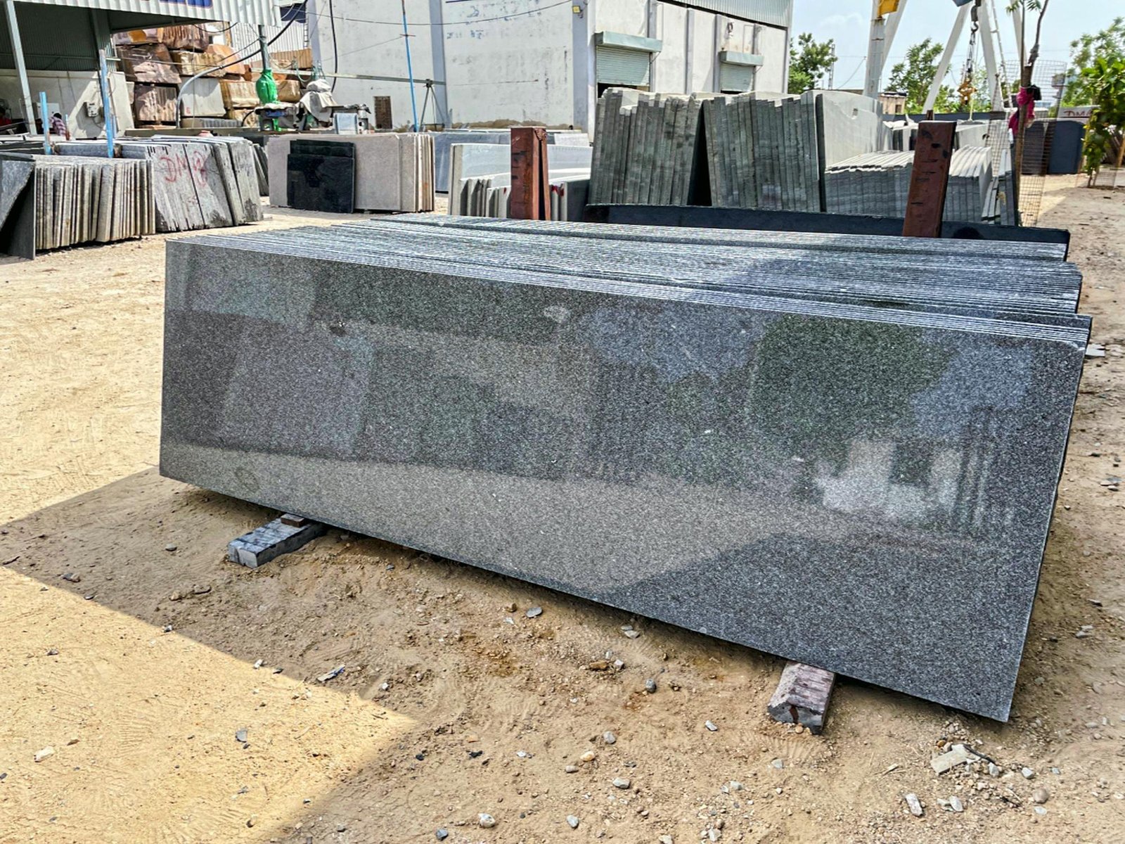 18mm grey granite stones slab