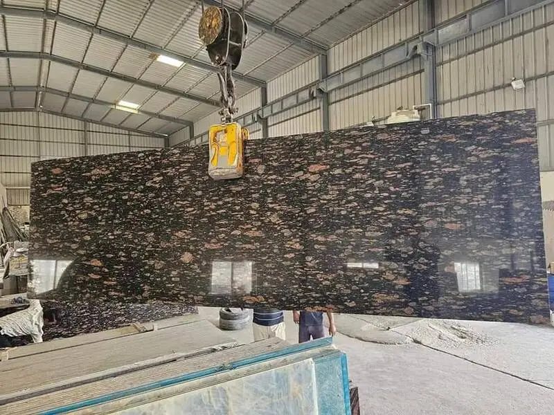 brazil brown granite polished slab