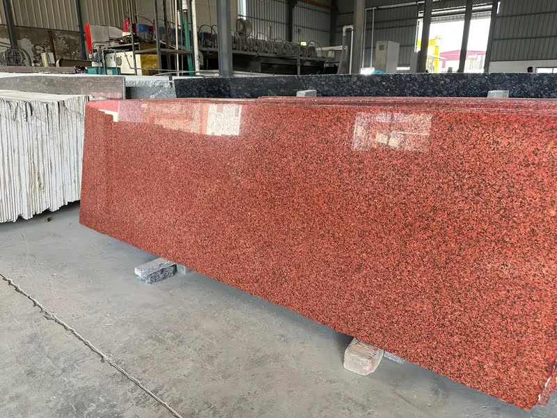 kharda red granite slab