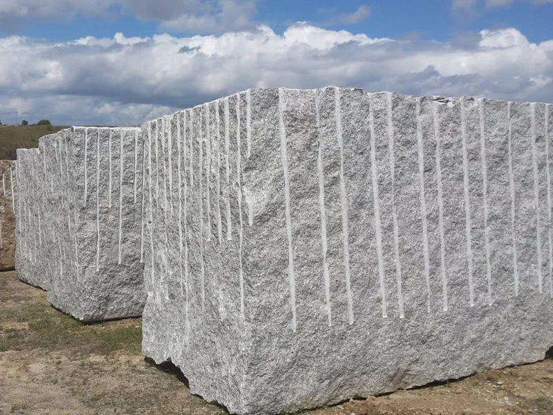 p white granite block from mines