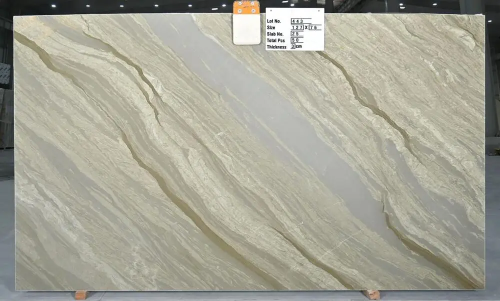 sea shell quartzite full slab