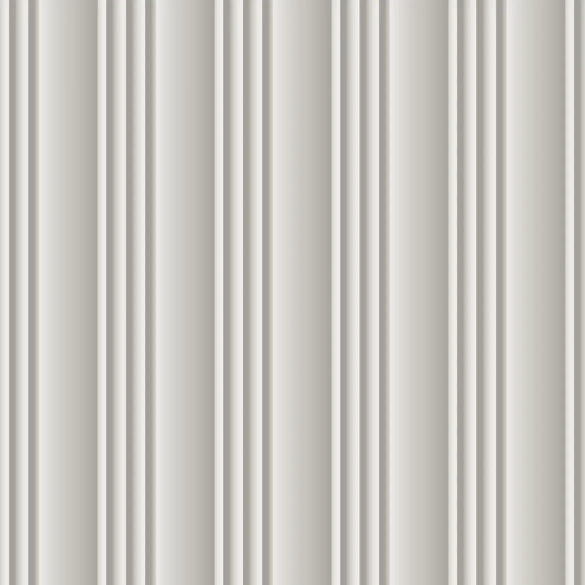 Cove Reed fluted wall panel, front view