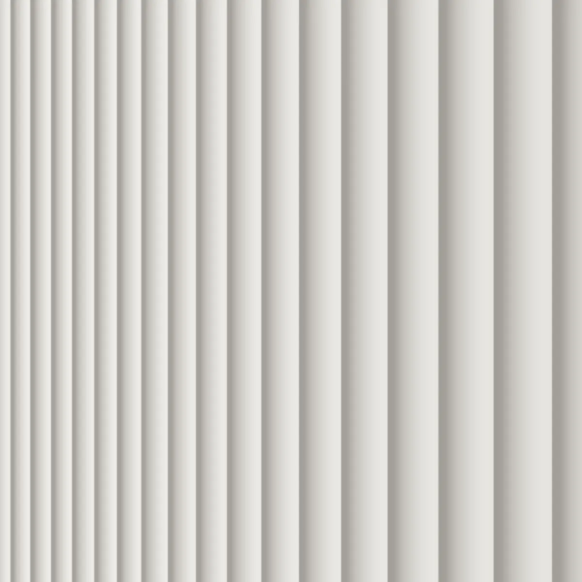 Tidal Flow fluted wall panel, front view