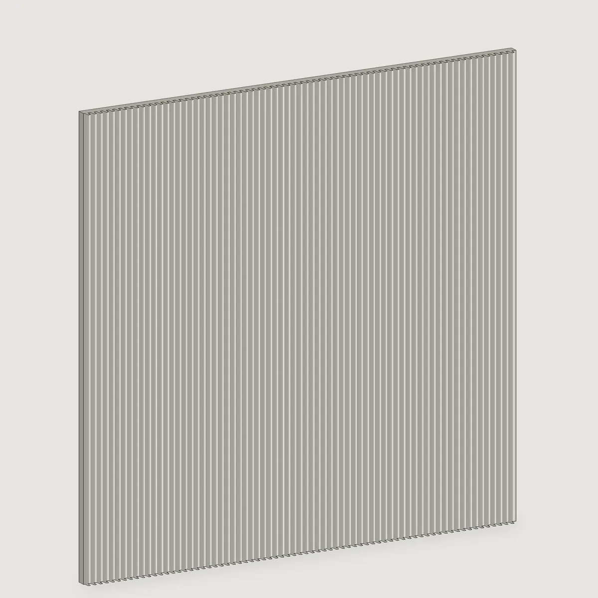 Venezia fluted stone wall panel, isometric view