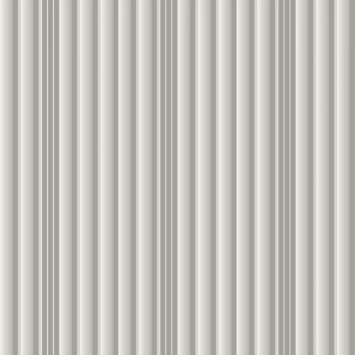 Centre Cluster fluted wall panel, front view