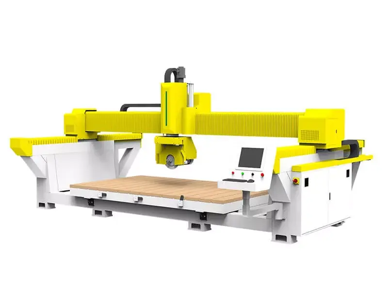Bridge cutting machine for granite tiles