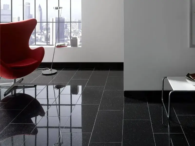 Black Galaxy Granite Flooring Granite Granite floor tiles